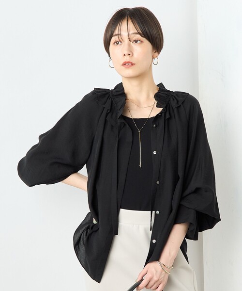 「NOLLEY'S Sophi」 長袖ブラウス 38 ブラック レディース