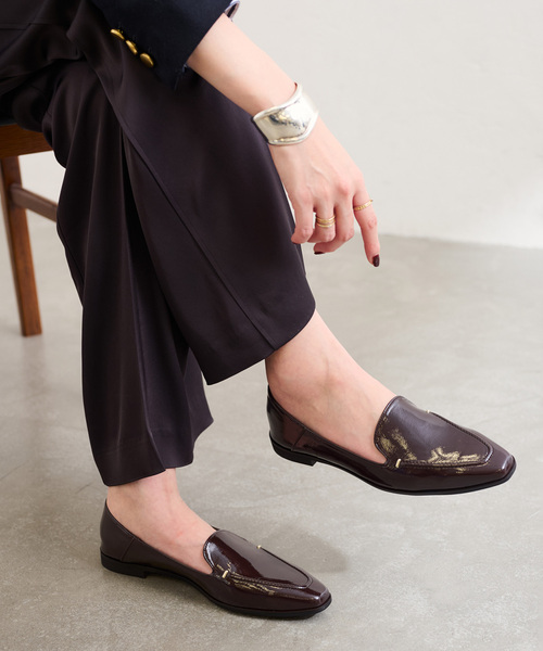 【新品・未使用品】LE TALON ステッチフラットローファー 24cm 新品・未使用品】LE TALON ステッチフラットローファー 24cm - メルカリ