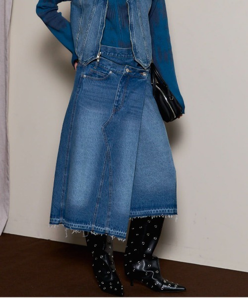 MAISON SPECIAL デニムスカート 「25AW PRE-ORDER」Asymmetry