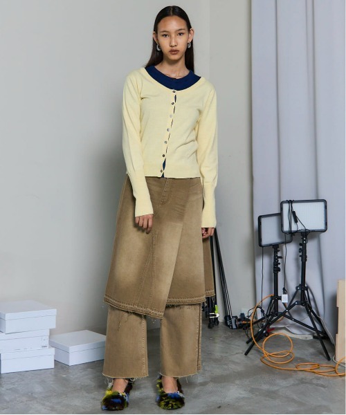 MAISON SPECIAL デニムスカート 「25AW PRE-ORDER」Asymmetry