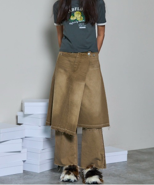 MAISON SPECIAL（メゾンスペシャル） デニムスカート Asymmetry Denim