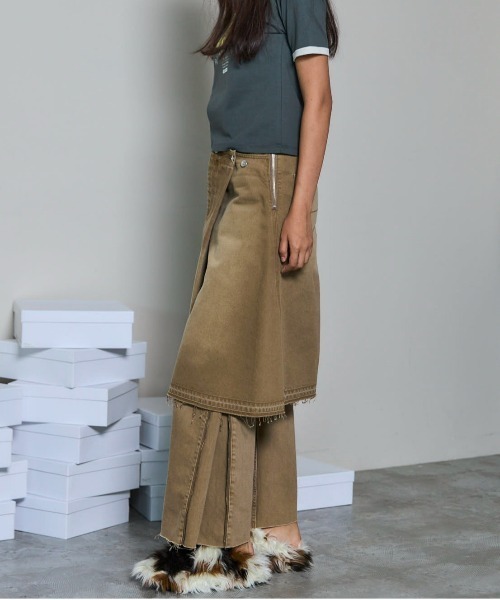 MAISON SPECIAL デニムスカート Cellulose Denim Maxi Skirt