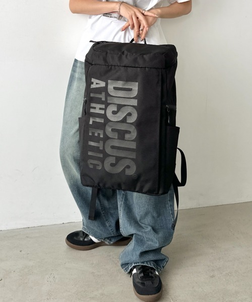 90s,TOUGH DISCUS ミリタリー リュック Y2K 廃盤 大容量 DISCUS デイバック リュック DISCUS/ディスカス 撥水 BOX デイパック
