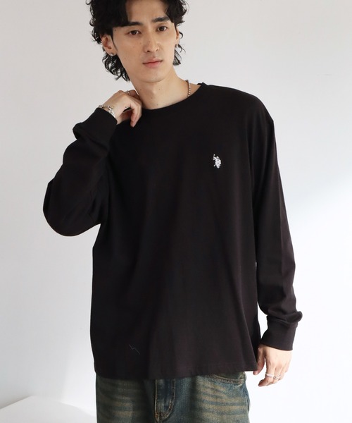 U.S. POLO ASSN.（ユーエスポロアッスン） tシャツ ロゴ刺繍 ロング