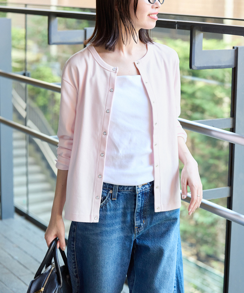 即発送　SLOBE IENA 2025年新品未使用　フリルカーディガン セール】【on:nue】[着用動画あり！/選べる4色展開] モックネック