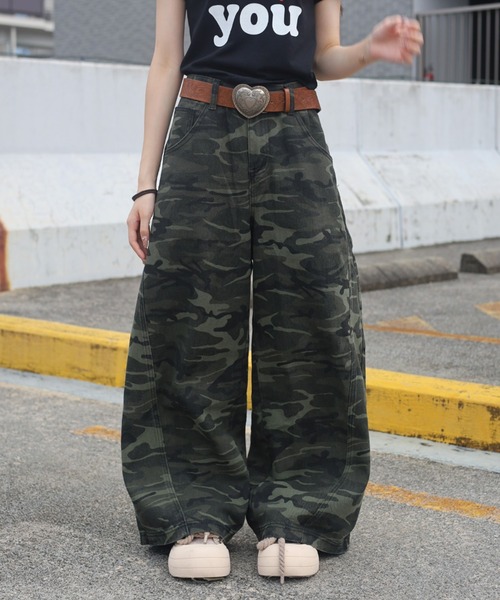 ATMARK ワイドパンツ ジーンズ デニム デニムパンツ 「ZOZO限定