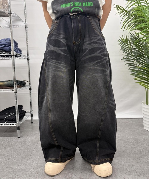 ATMARK ワイドパンツ ジーンズ デニム デニムパンツ 「ZOZO限定