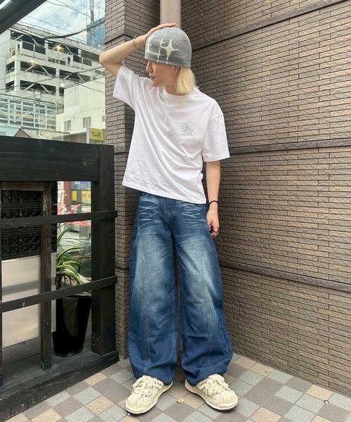 ATMARK ワイドパンツ ジーンズ デニム デニムパンツ 「ZOZO限定 