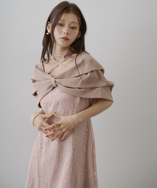 HEIREN ドレス リボンケープレースドレス : ZOZOTOWN Yahoo!店 - 通販