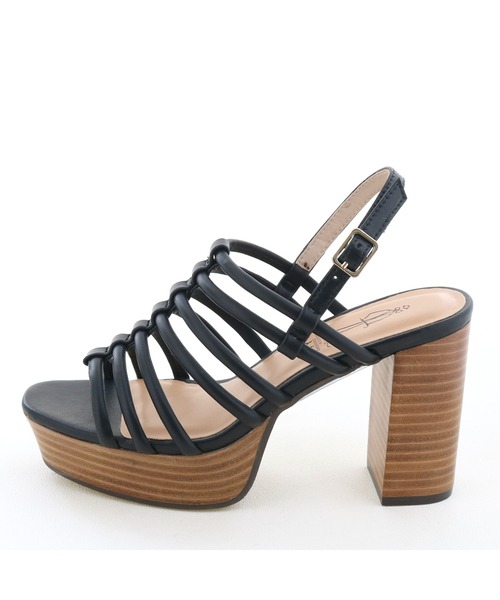 「あしながおじさん」 ヒールサンダル 23.5cm オフホワイト レディース_画像9