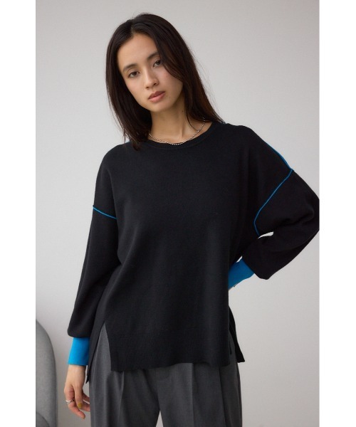 AZUL BY MOUSSY（アズールバイマウジー） ニット セーター バイカラー