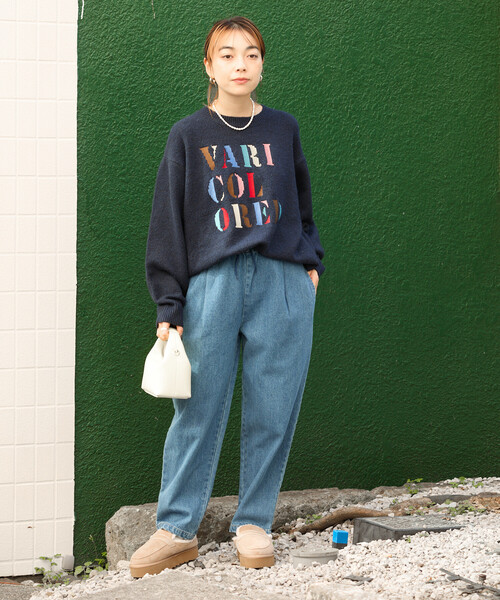 FREAK'S STORE(フリークスストア) ニット セーター カラフル刺繍 FREAK'S STORE(フリークスストア) ニット セーター カラフル刺繍