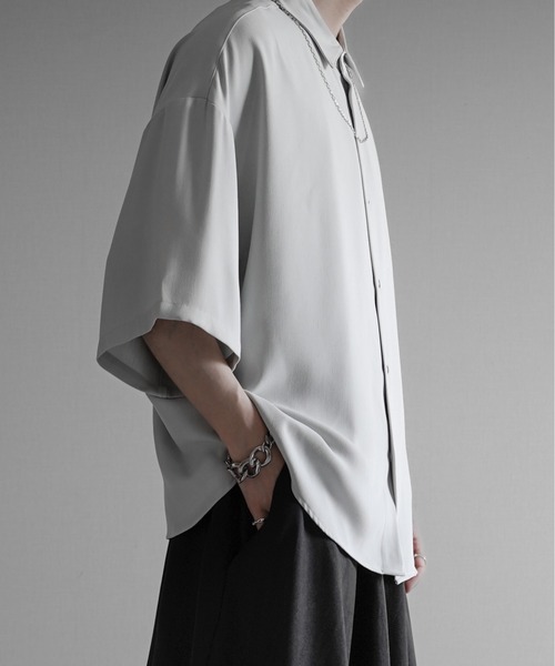 「KUUUPY」 半袖シャツ MEDIUM ブルー メンズ_画像3