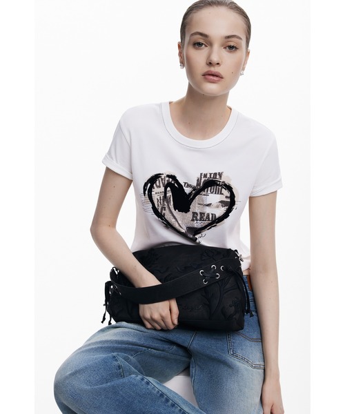 Desigual（デシグアル） ハンドバッグ ミディアム3Dエンボスバッグ