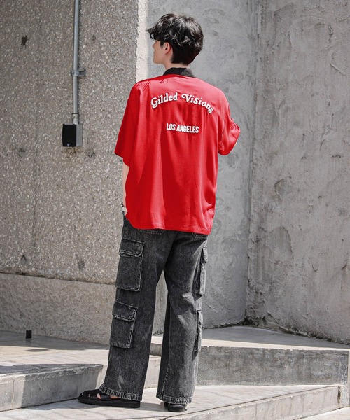 「RAGEBLUE」 半袖シャツ MEDIUM オフホワイト メンズ_画像2