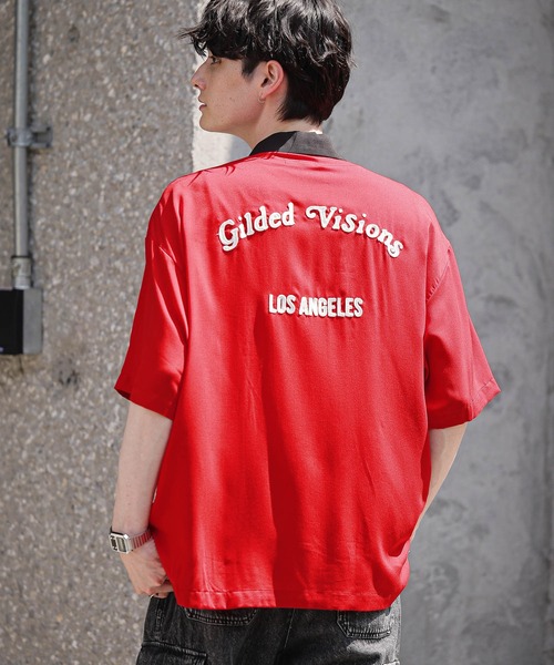 「RAGEBLUE」 半袖シャツ MEDIUM オフホワイト メンズ_画像4