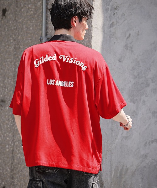 「RAGEBLUE」 半袖シャツ MEDIUM オフホワイト メンズ_画像5