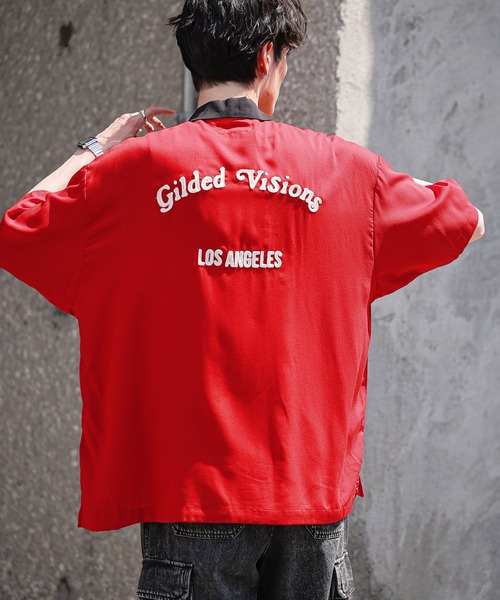 「RAGEBLUE」 半袖シャツ MEDIUM オフホワイト メンズ_画像6