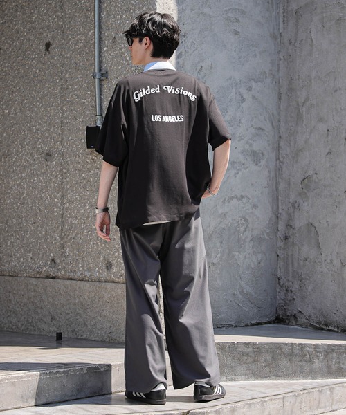 「RAGEBLUE」 半袖シャツ MEDIUM オフホワイト メンズ_画像8