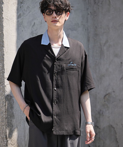 「RAGEBLUE」 半袖シャツ MEDIUM オフホワイト メンズ_画像9