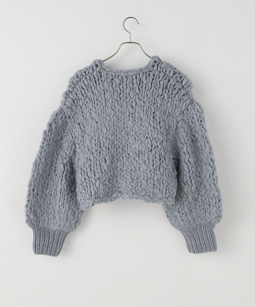 NOBLE（ノーブル） カーディガン HAND KNIT ショートカーディガン