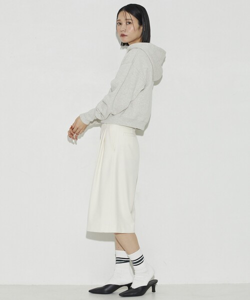 「Firsthand」 プルオーバーパーカー フリ- ネイビー レディース_画像7