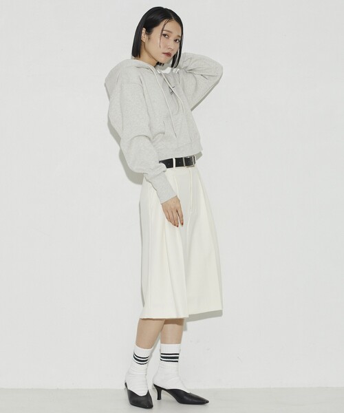 「Firsthand」 プルオーバーパーカー フリ- ネイビー レディース_画像9