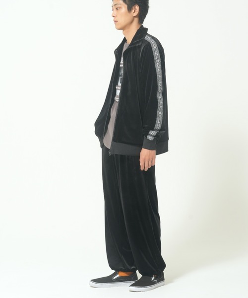 Xfrm ジャージ 黒　ベロア ROUGH TRADE ジャージ ベロア トラックジャケット(M1) メンズ