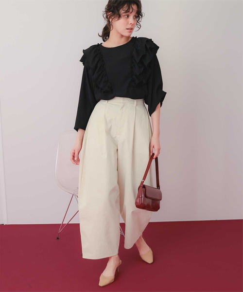 titivate（ティティベイト） パンツ カーブデザインツイルパンツ