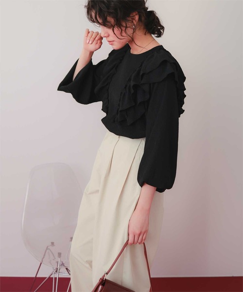 titivate（ティティベイト） パンツ カーブデザインツイルパンツ