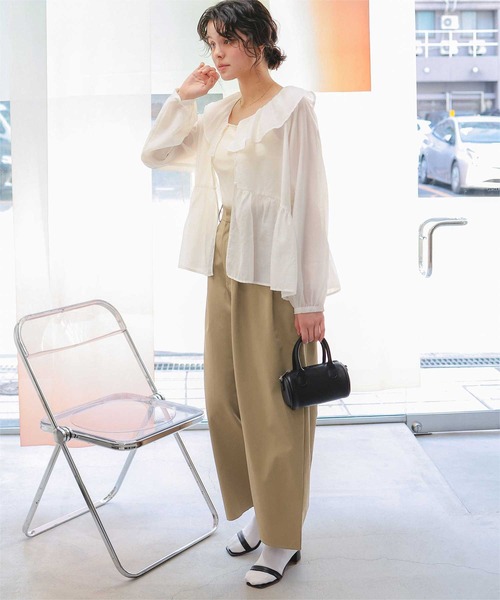 titivate（ティティベイト） パンツ カーブデザインツイルパンツ