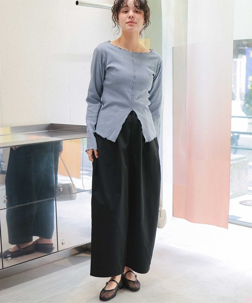 titivate（ティティベイト） パンツ カーブデザインツイルパンツ