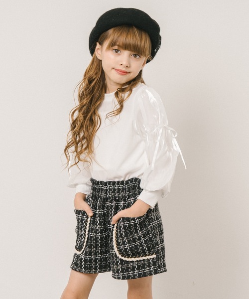 URBAN CHERRY（アーバンチェリー） tシャツ シアーパフスリーブリボン