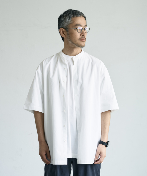 ATON（エイトン） 半袖シャツ 6 ネイビー メンズ : ZOZOTOWN Yahoo!店