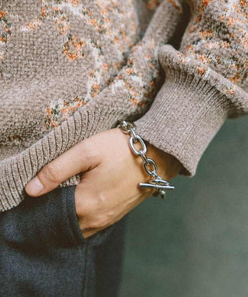 niko and…（ニコアンド） ブレスレット 加工シルバーブレスレット