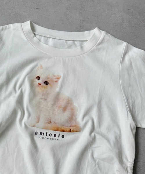 「one after another NICE CLAUP」 半袖Tシャツ FREE イエロー レディース_画像2