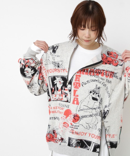 RNA（アールエヌエー） トレーナー スウェット M2575 ENJOY プリント