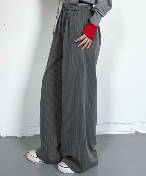 パンツ ストライプワイドパンツ レディース : ZOZOTOWN Yahoo!店