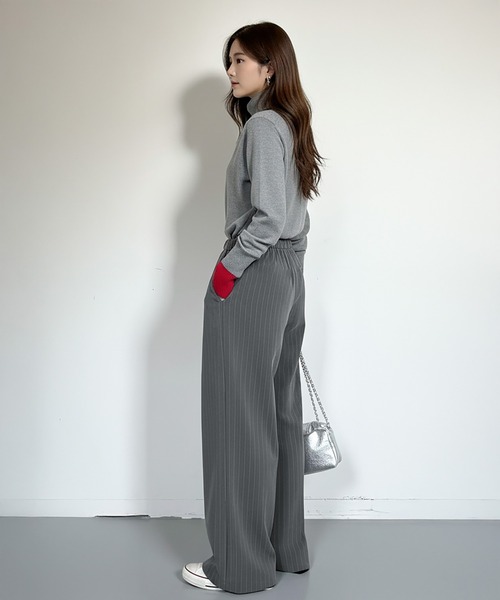 パンツ ストライプワイドパンツ レディース : ZOZOTOWN Yahoo!店