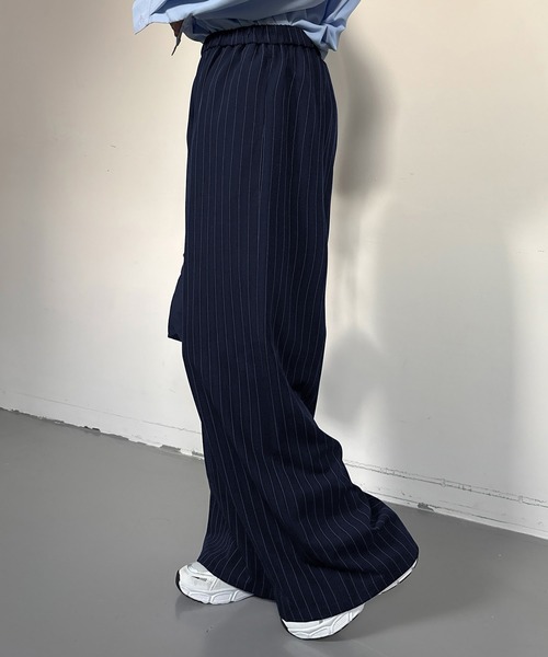 パンツ ストライプワイドパンツ レディース : ZOZOTOWN Yahoo!店
