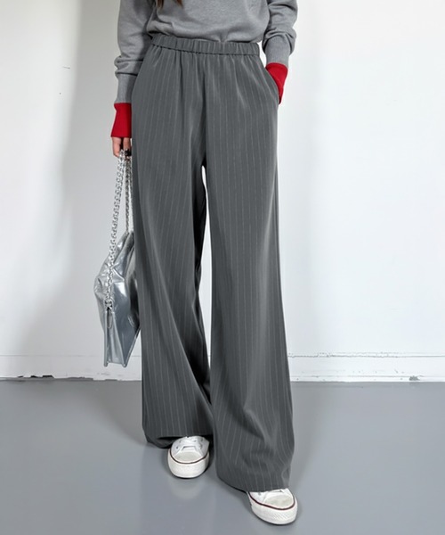 パンツ ストライプワイドパンツ レディース : ZOZOTOWN Yahoo!店