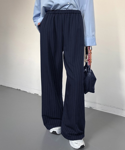 パンツ ストライプワイドパンツ レディース : ZOZOTOWN Yahoo!店