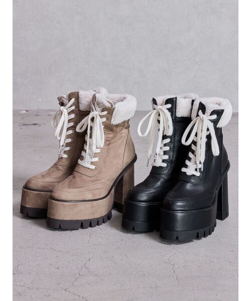 新品GYDAショートブーツ ジェイダ GYDA Wソールサイドゴアショートブーツ （ブラウン