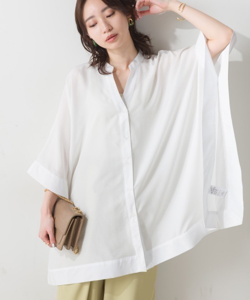 「terrace」 7分袖ブラウス MEDIUM オフホワイト レディース_画像2