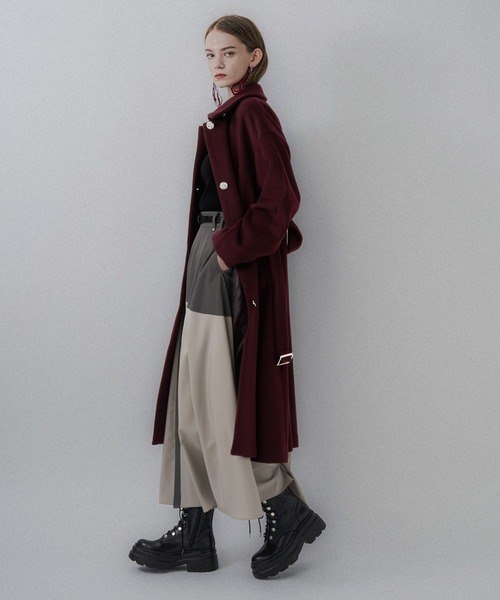 HARE（ハレ） ステンカラーコート コート ウールメタルボタンステン