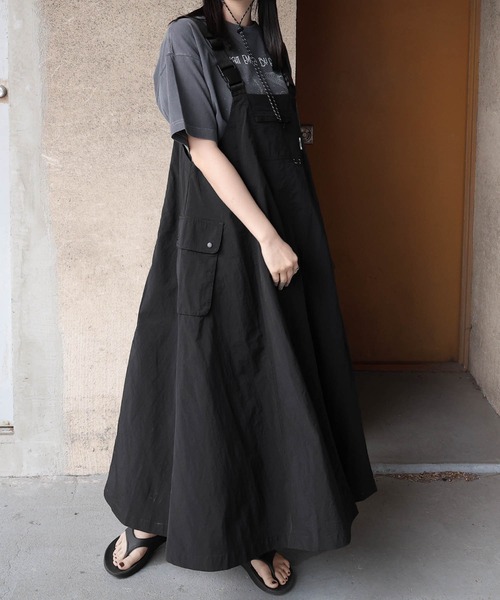 「ANME」 ノースリーブワンピース M ネイビー レディース_画像7