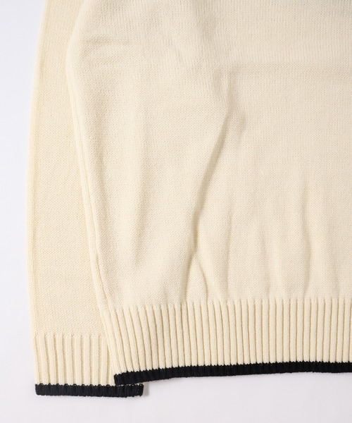 「VISION STREET WEAR」 長袖ニット L ブルー メンズ_画像3