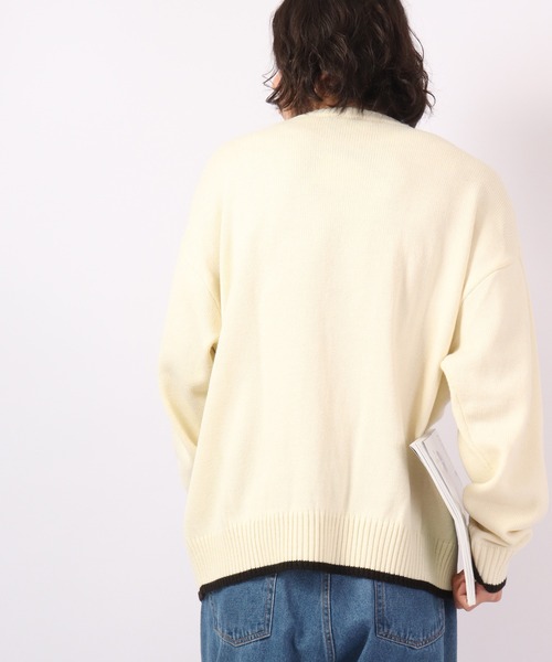 「VISION STREET WEAR」 長袖ニット L ブルー メンズ_画像6
