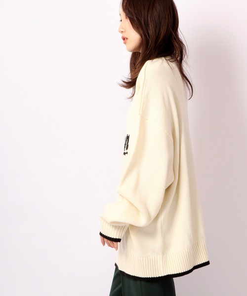 「VISION STREET WEAR」 長袖ニット L ブルー メンズ_画像8