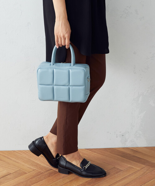 「MONO COMME CA」 2WAYバッグ FREE サックスブルー レディース_画像2